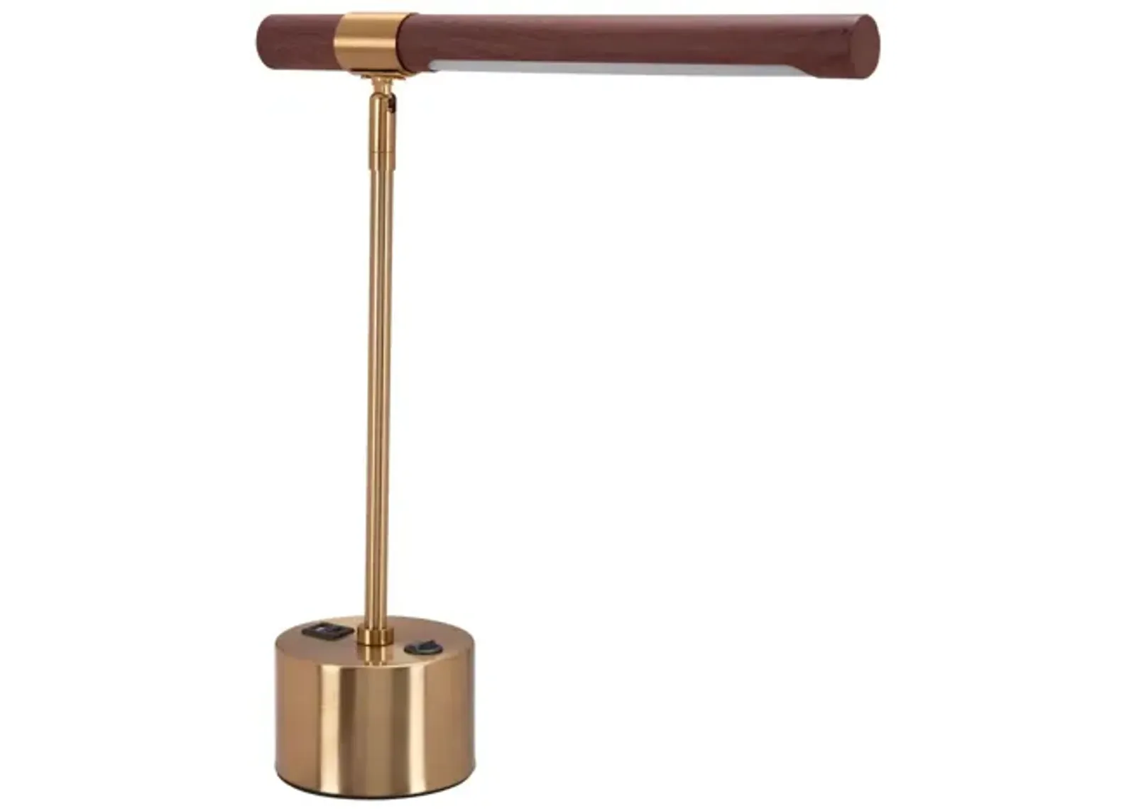 Kippy Table Lamp Brown & Brass