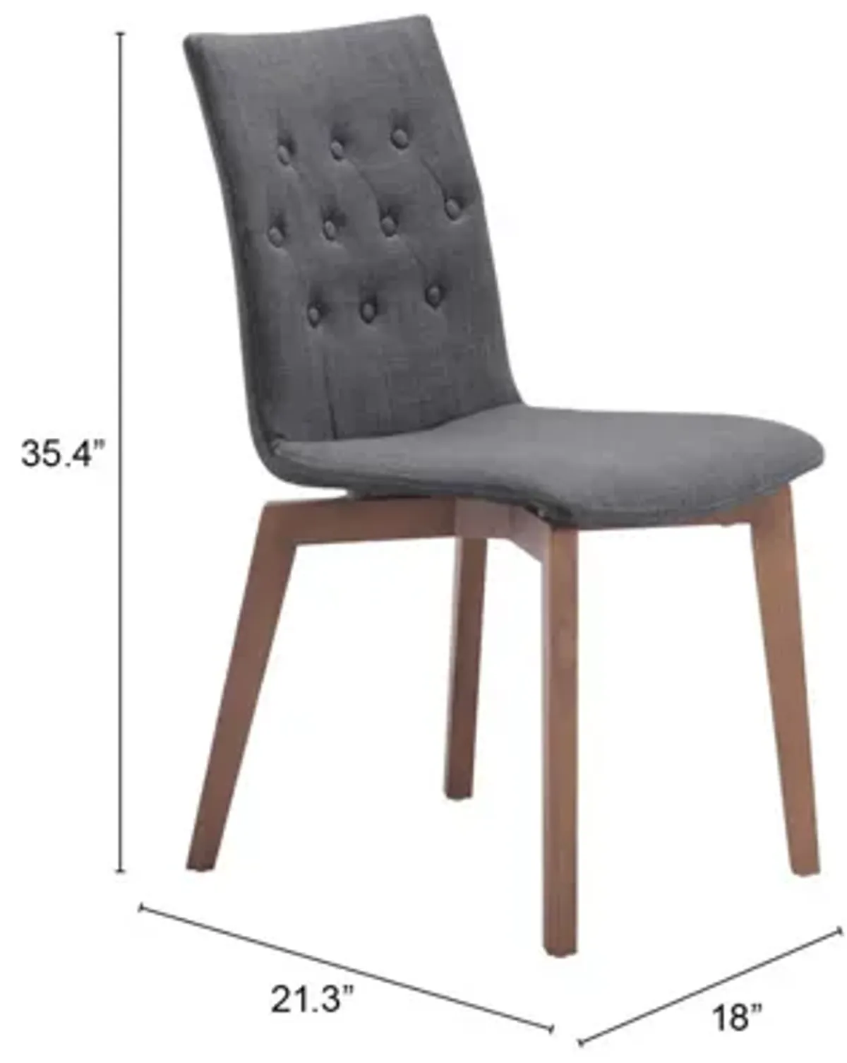 Orebro Graphite Dining Chair, Set of 2