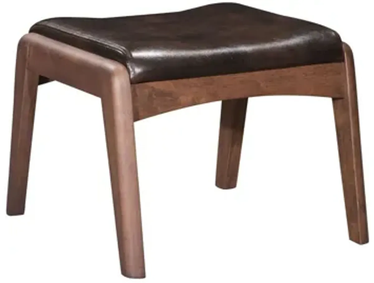 Bully Lounge Chair & Ottoman Brown