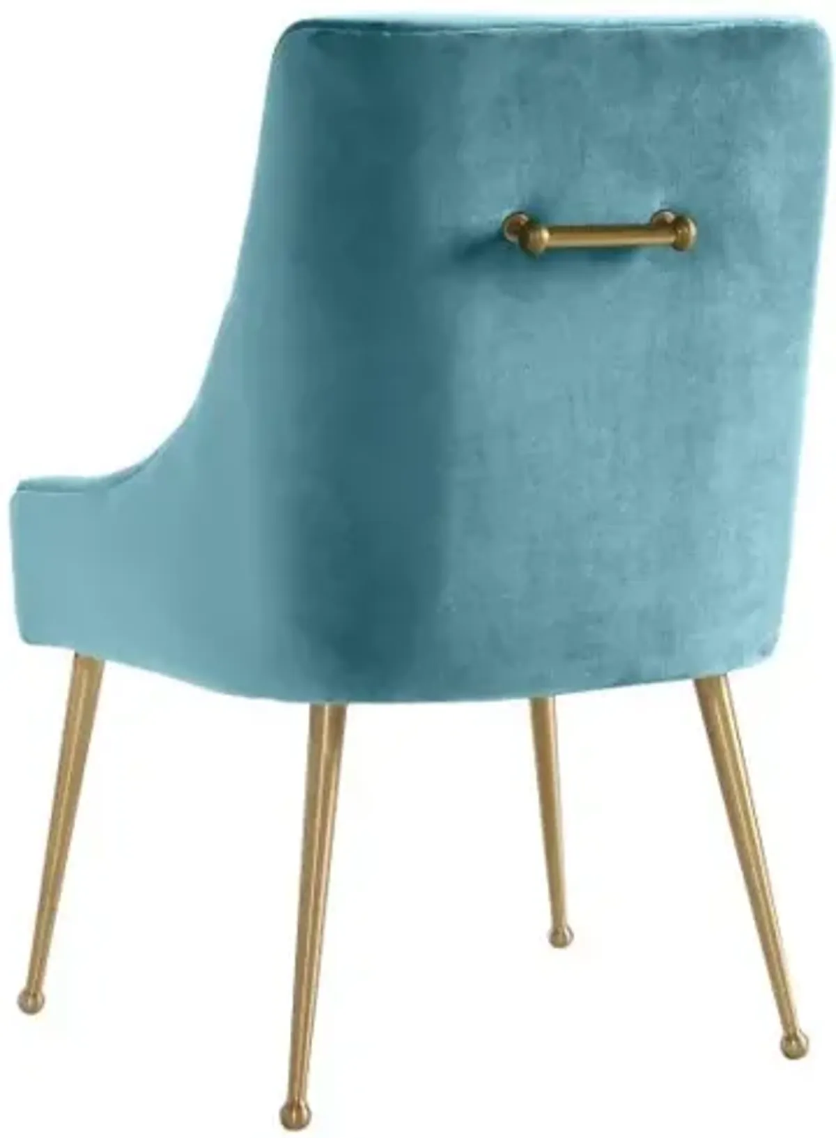 Beatrix Sea Blue Velvet Side Chair