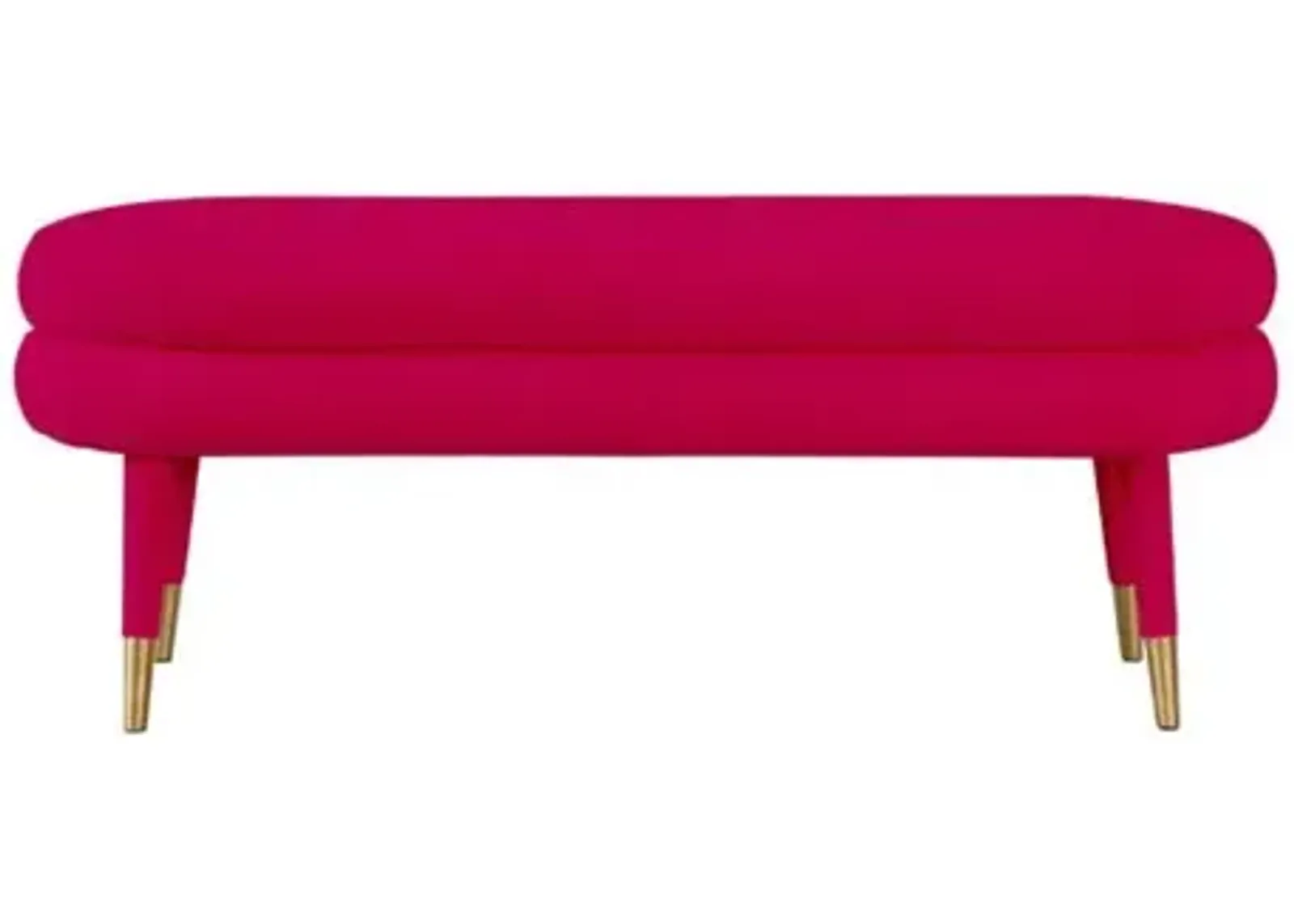 Betty Pink Velvet Bench