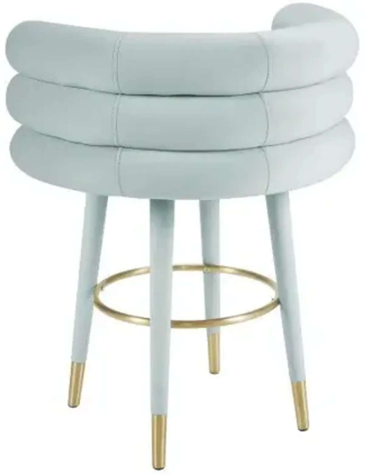 Betty Sea Foam Green Velvet Counter Stool