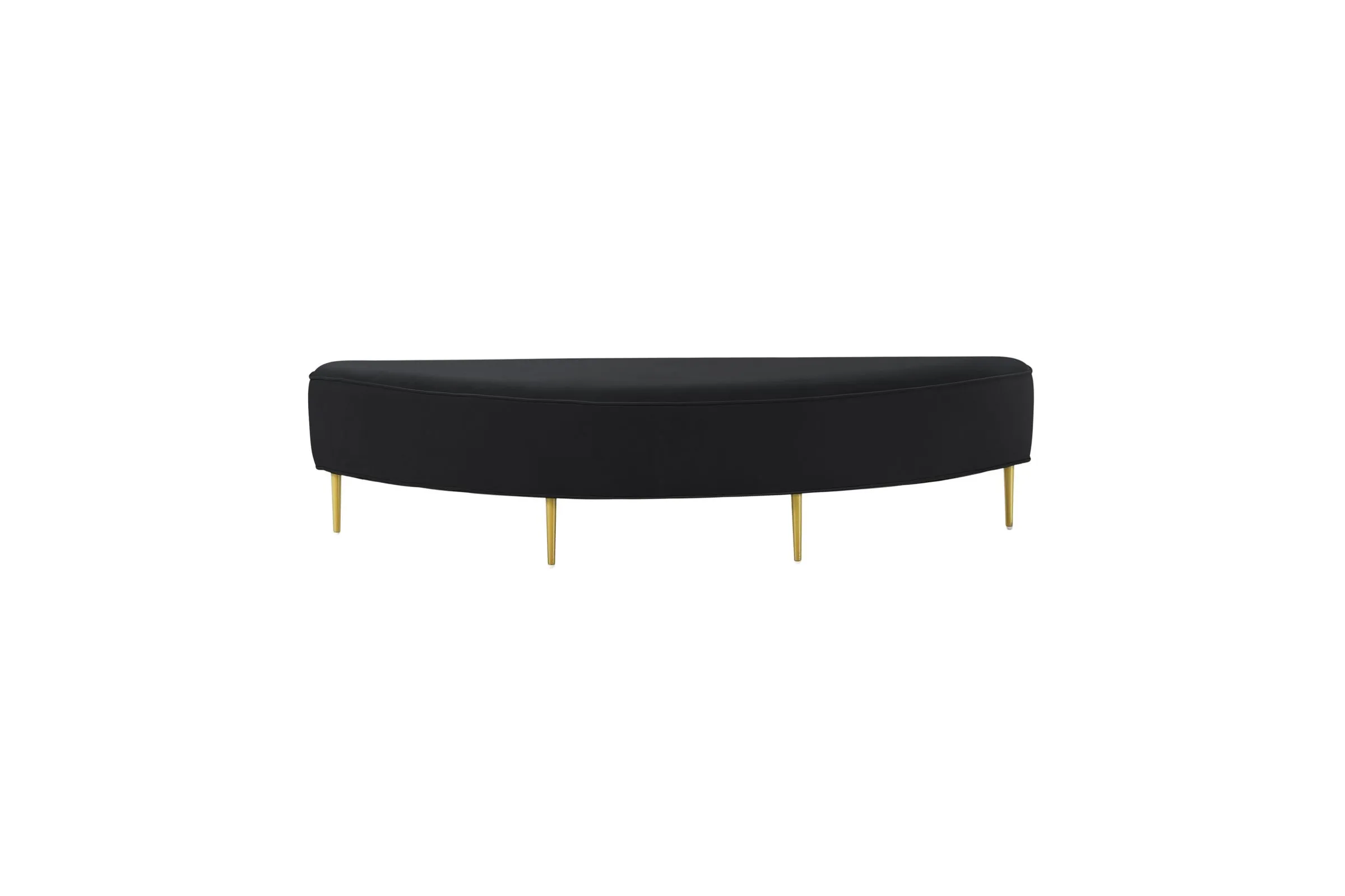 Bianca Black Velvet Queen Bench