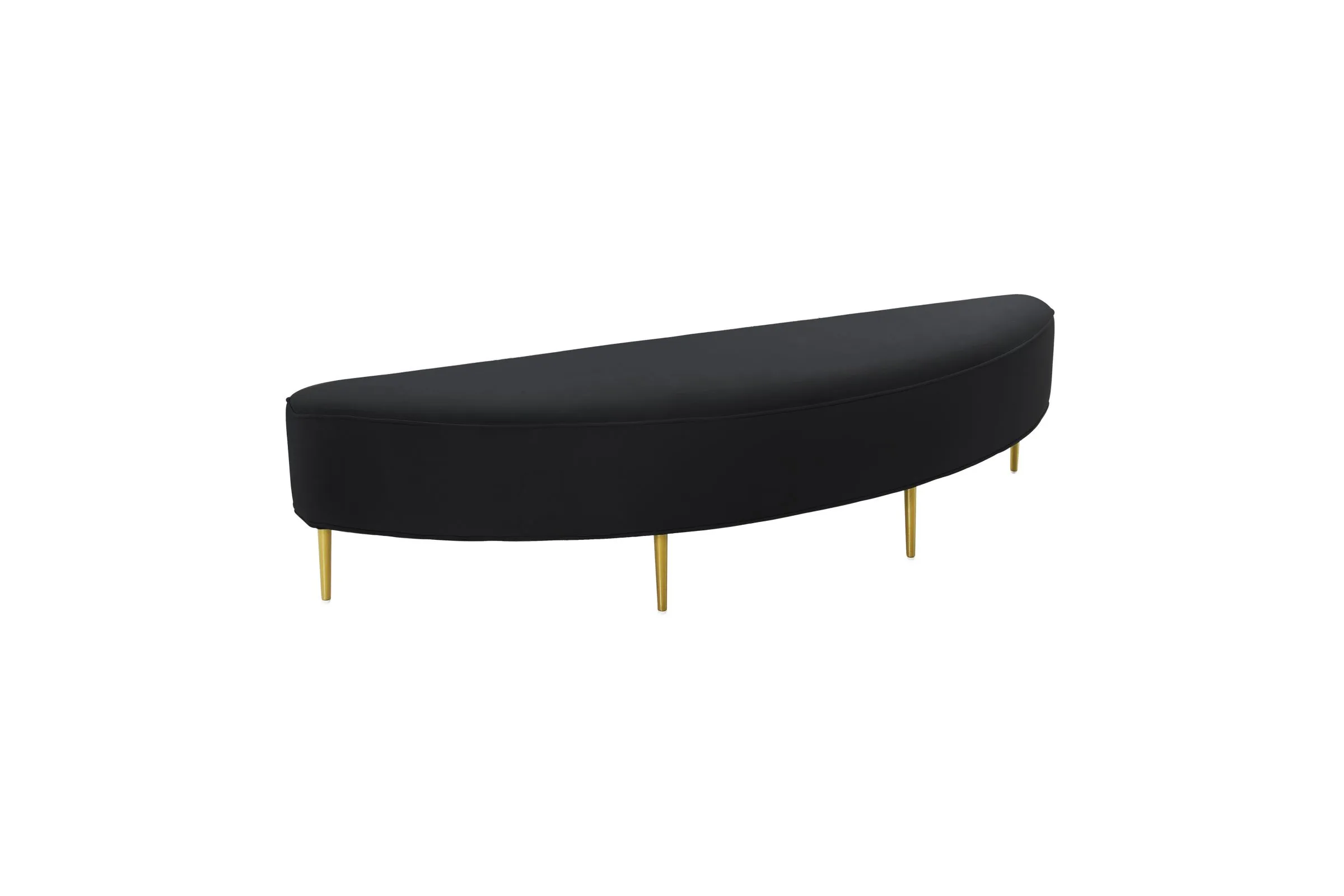 Bianca Black Velvet Queen Bench