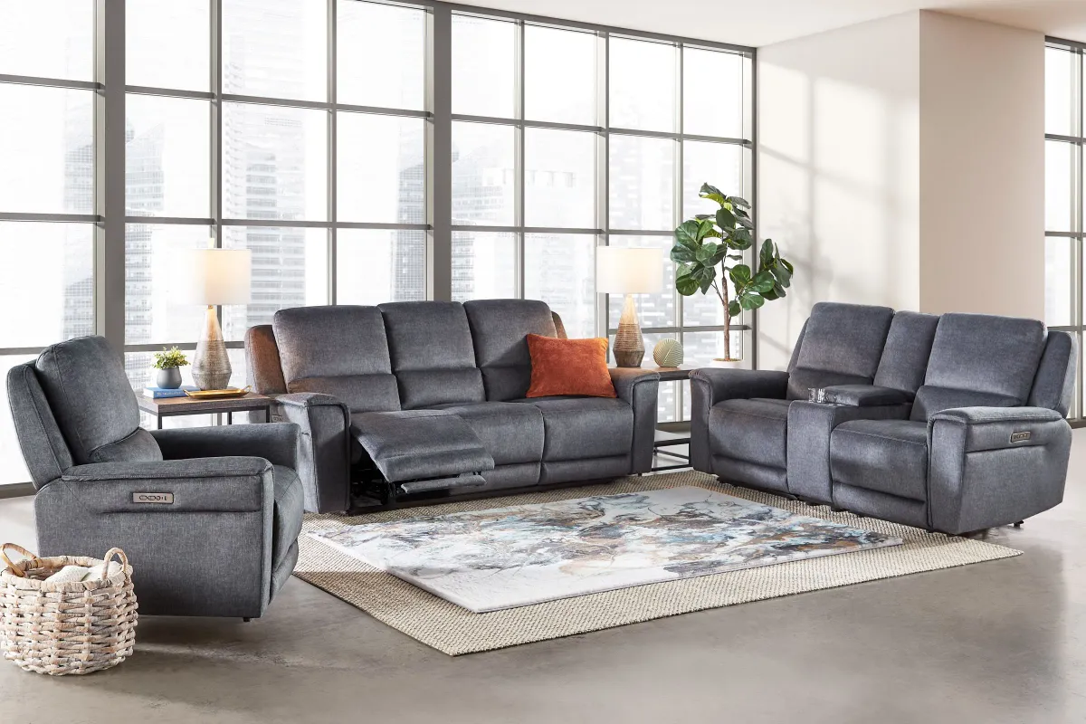 Zane Dual Power Reclining Sofa