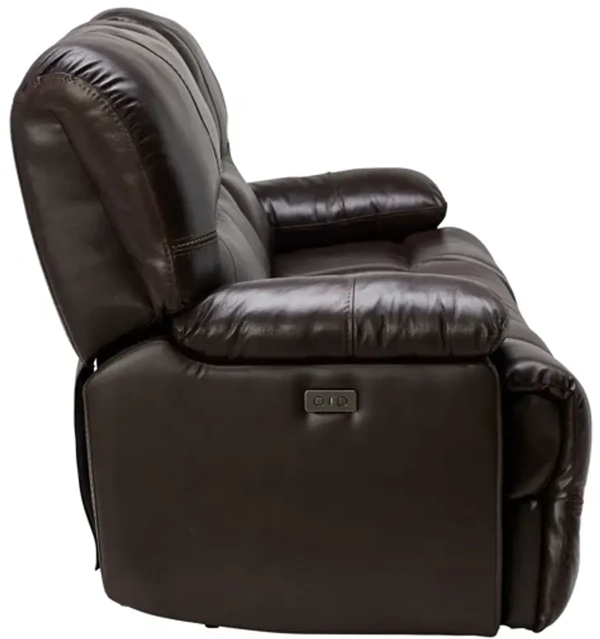 Ezra Leather Power Reclining Sofa