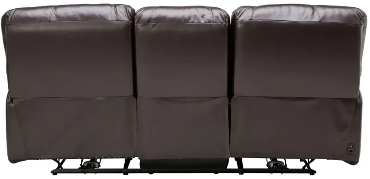 Ezra Leather Power Reclining Sofa