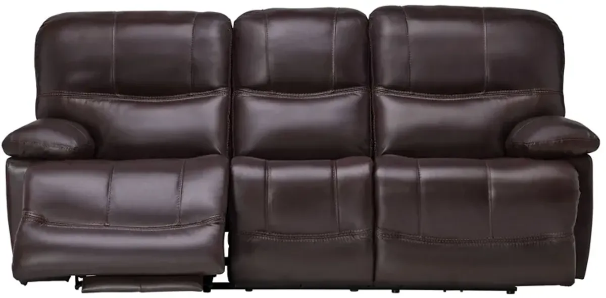 Ezra Leather Power Reclining Sofa