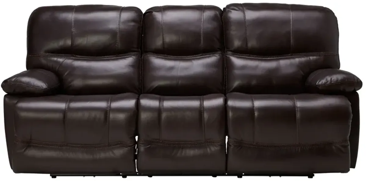 Ezra Leather Power Reclining Sofa