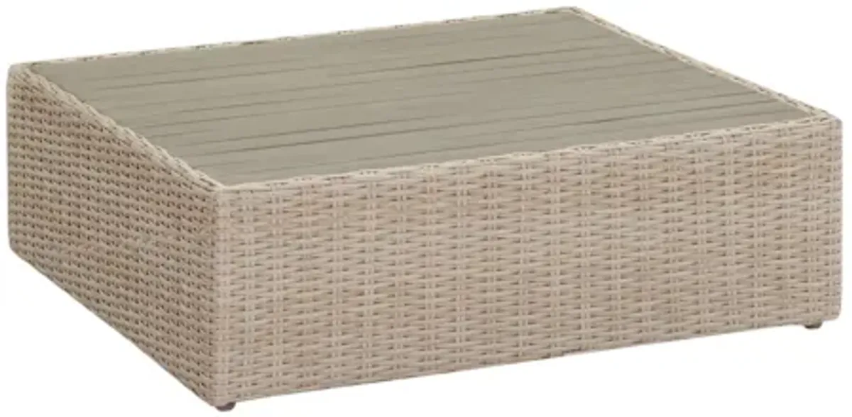 Cali Natural Wicker Outdoor Ottoman