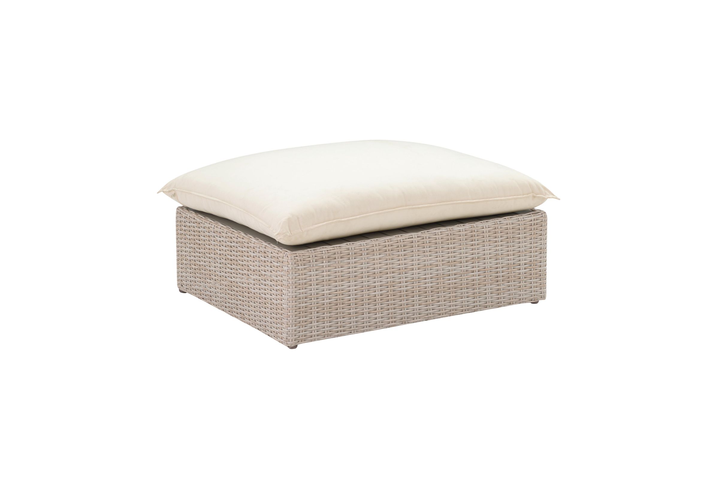 Cali Natural Wicker Outdoor Ottoman