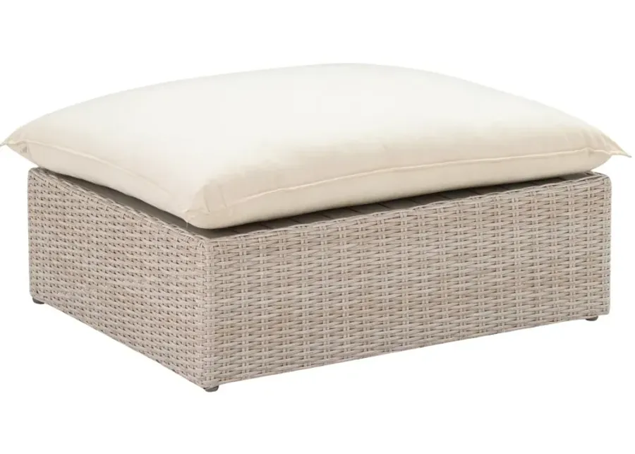 Cali Natural Wicker Outdoor Ottoman