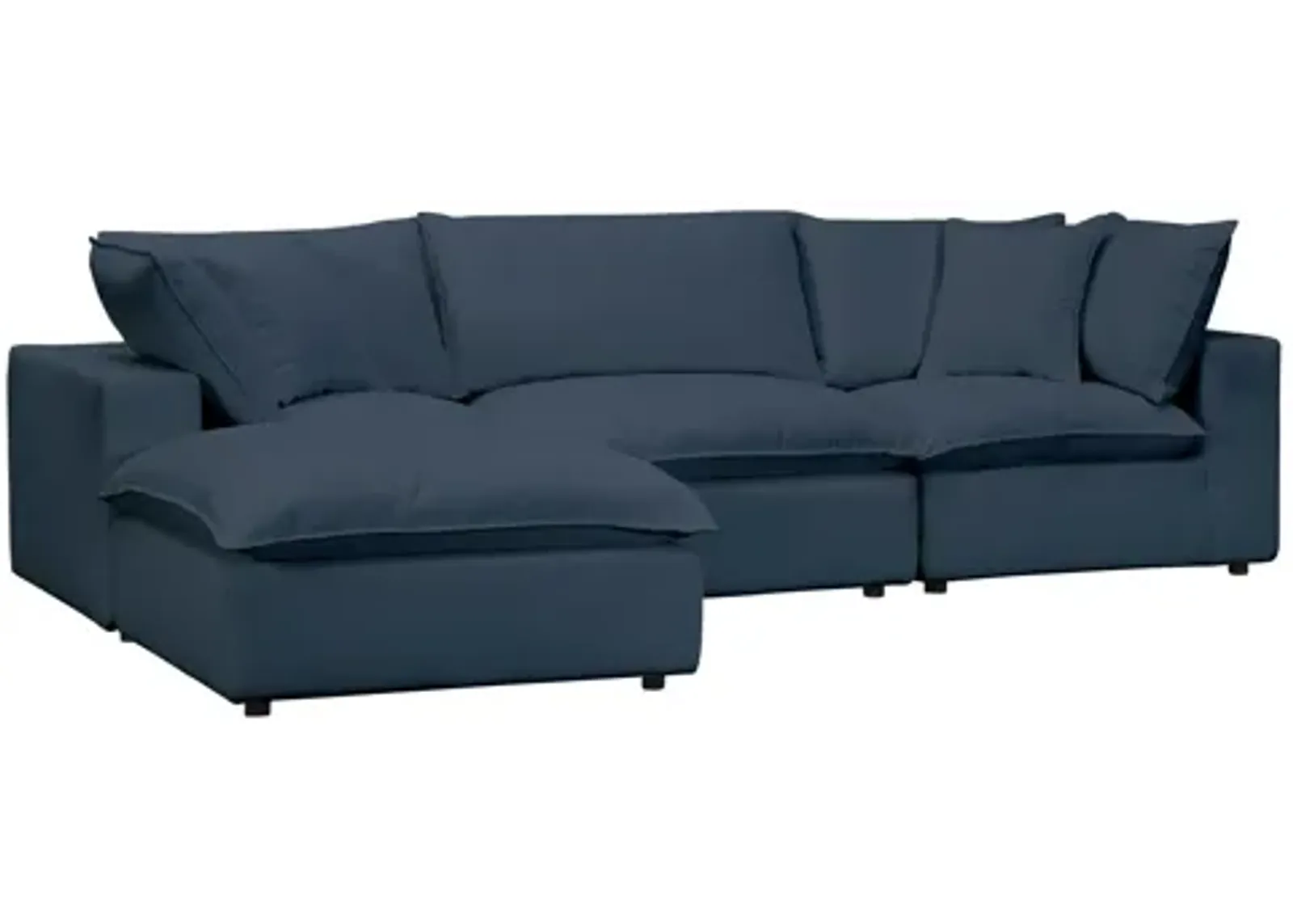 Cali Navy Modular 4 Piece Sectional