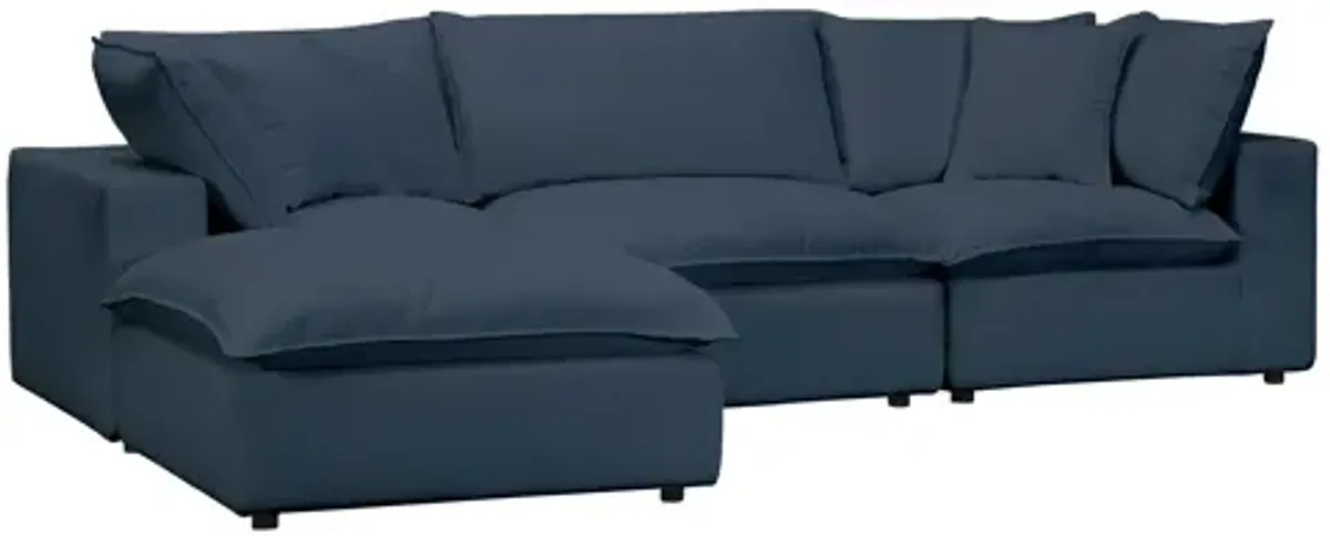 Cali Navy Modular 4 Piece Sectional