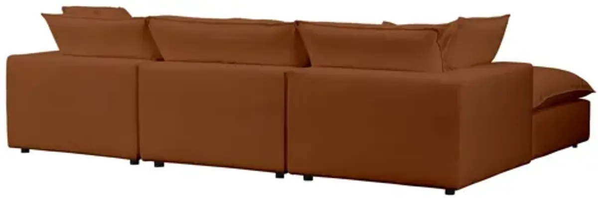 Cali Rust Modular 4 Piece Sectional