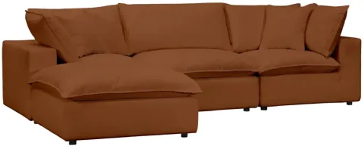 Cali Rust Modular 4 Piece Sectional