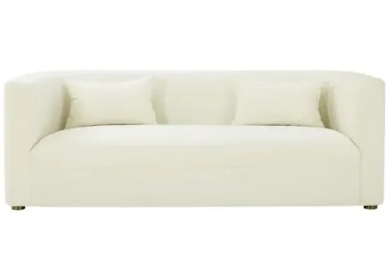 Callie Cream Velvet Sofa