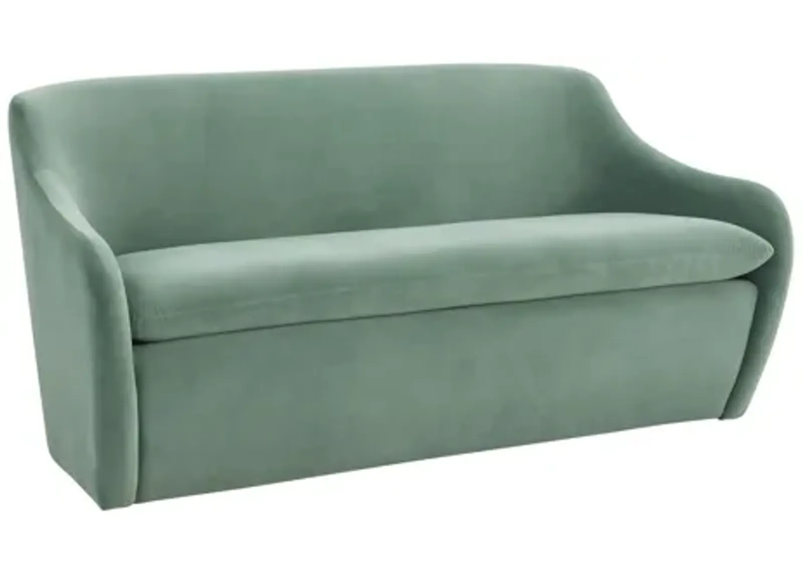 Cellia Frost Blue Velvet Loveseat