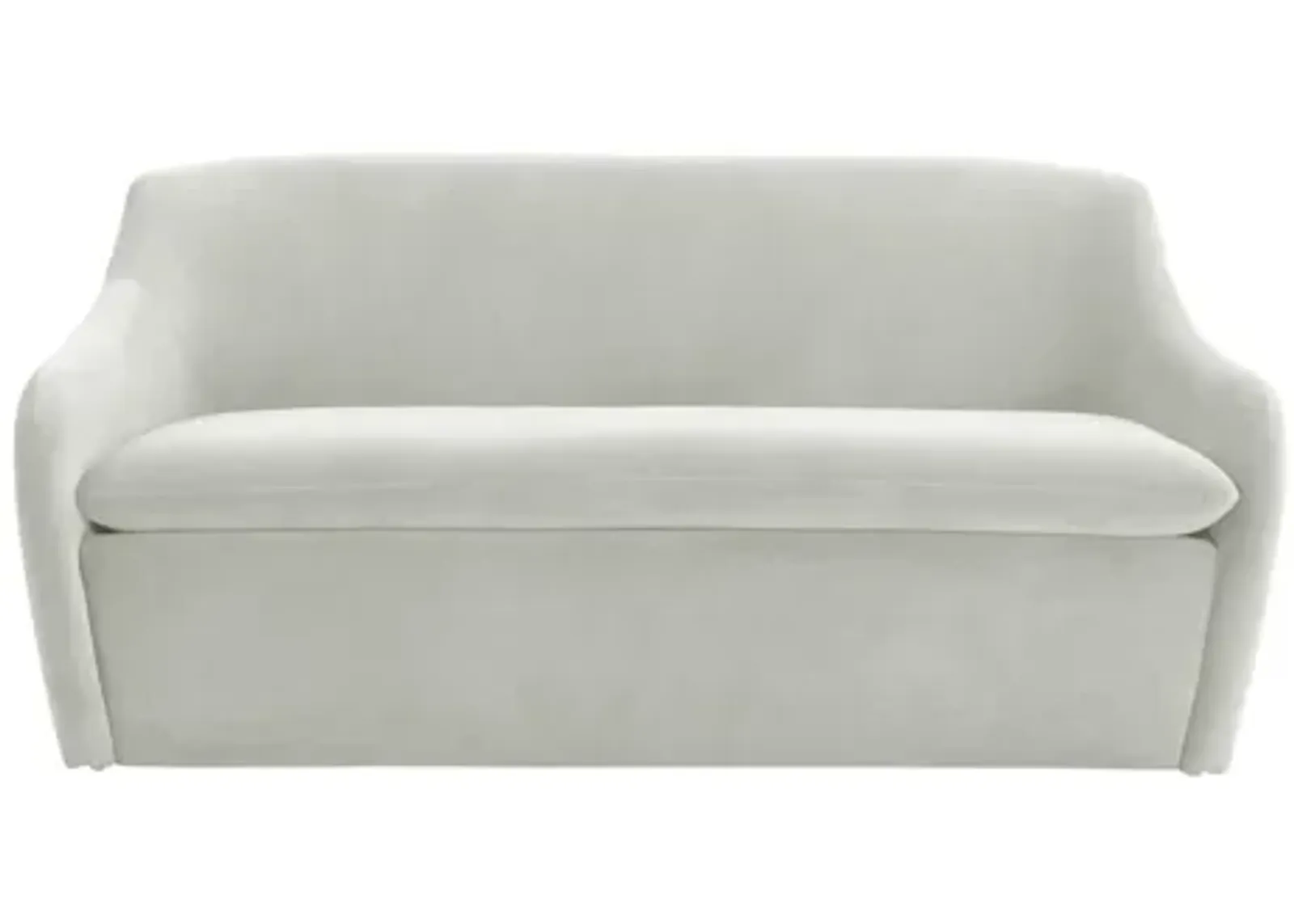 Cellia Light Grey Velvet Loveseat