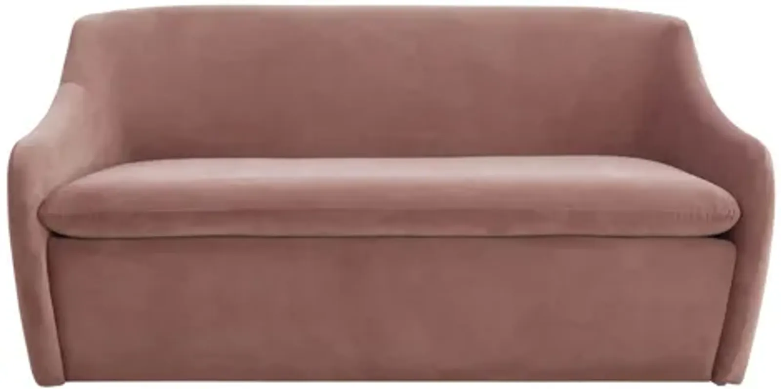 Cellia Mauve Velvet Loveseat