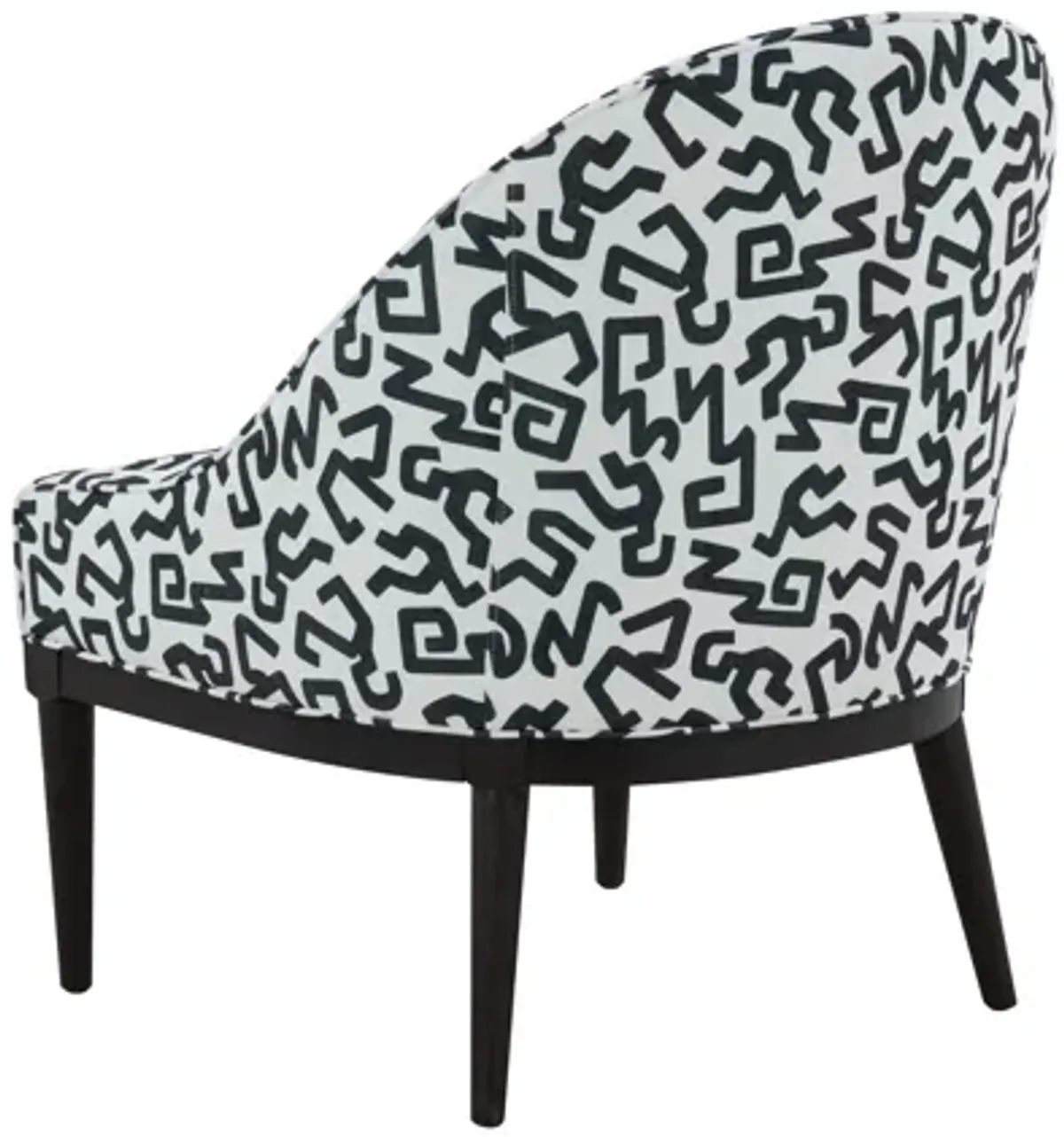 Crystal Velvet Patterned Accent Chair