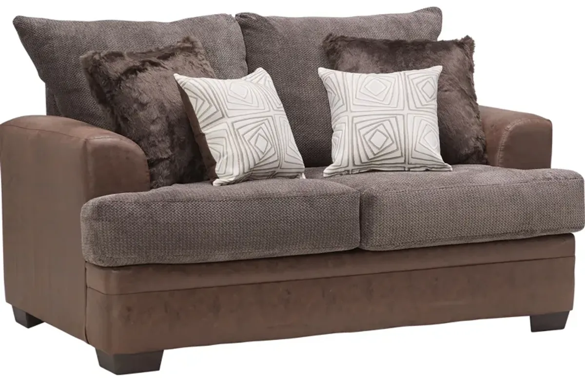 Pax Mocha Loveseat