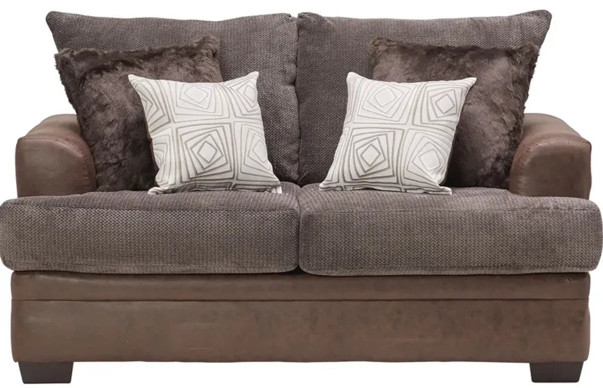 Pax Mocha Loveseat