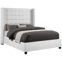 Mya White Queen Upholstered Bed
