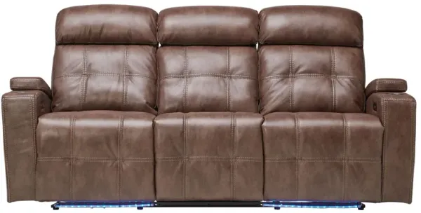 Astro Brown Dual Power Reclining Sofa
