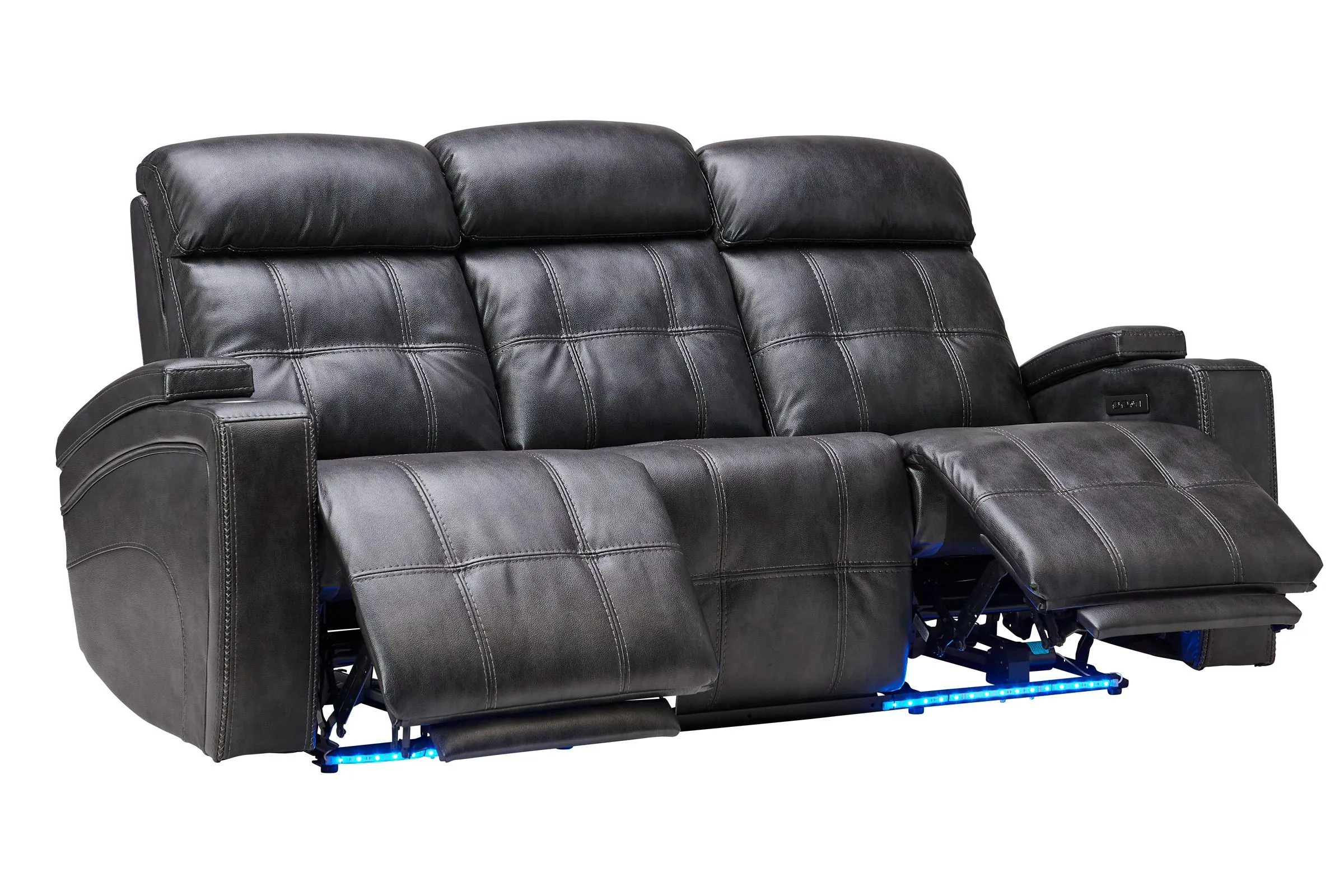 Astro Grey Dual Power Reclining Sofa