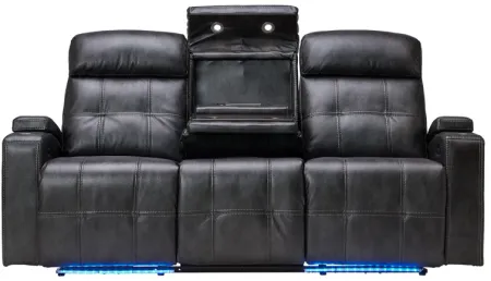 Astro Grey Dual Power Reclining Sofa
