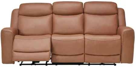 Knox Brown Dual Power Leather Reclining Sofa
