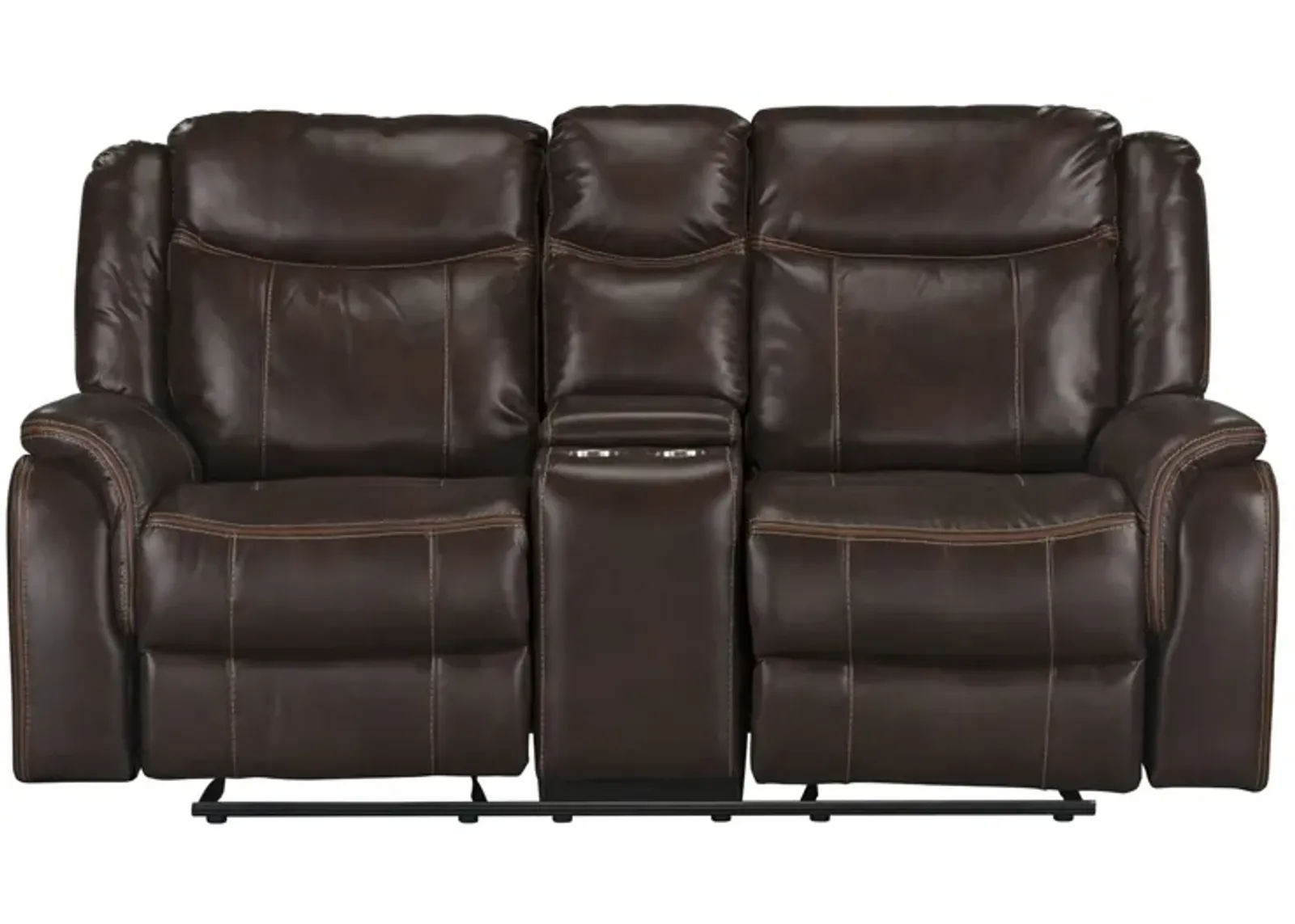 Avalon Chocolate Gliding Reclining Loveseat