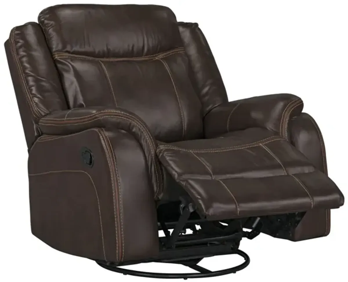 Avalon Chocolate Gliding Recliner