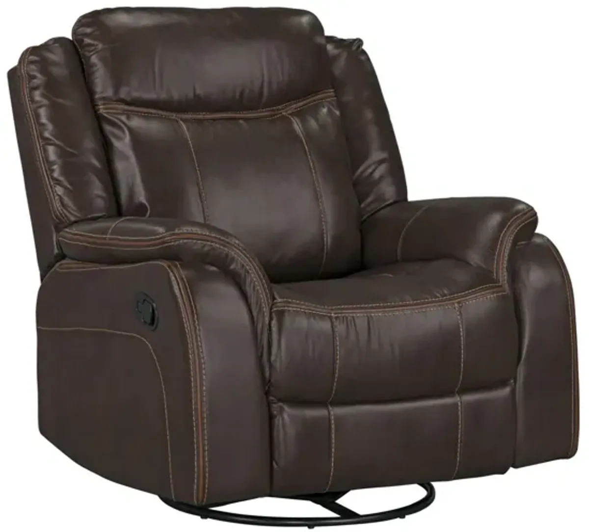 Avalon Chocolate Gliding Recliner