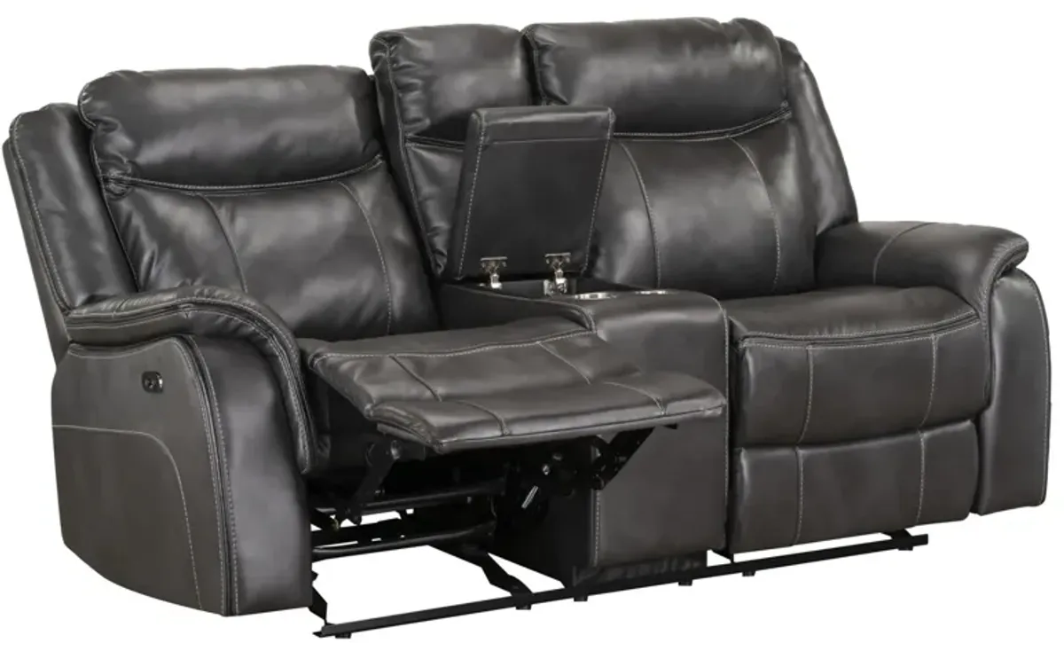 Avalon Charcoal Gliding Reclining Loveseat