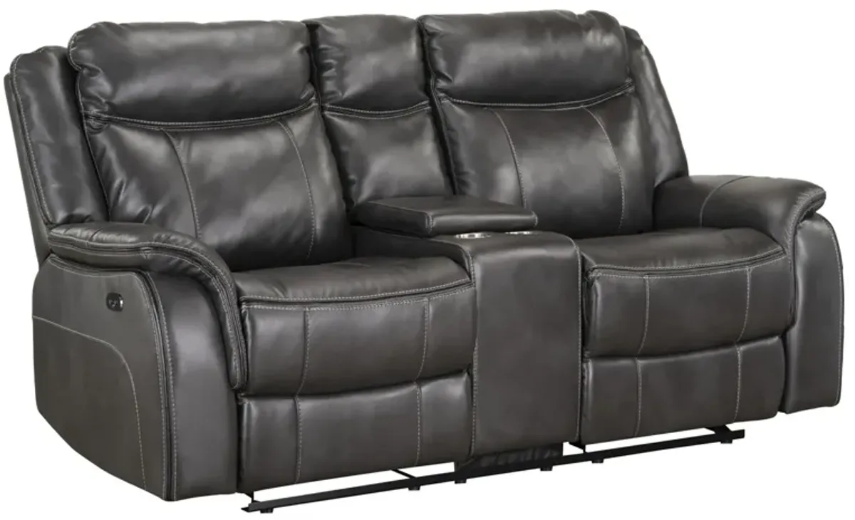 Avalon Charcoal Gliding Reclining Loveseat