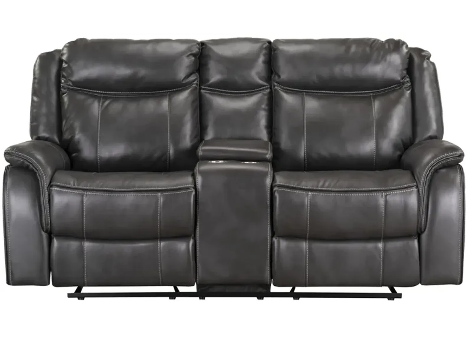 Avalon Charcoal Gliding Reclining Loveseat