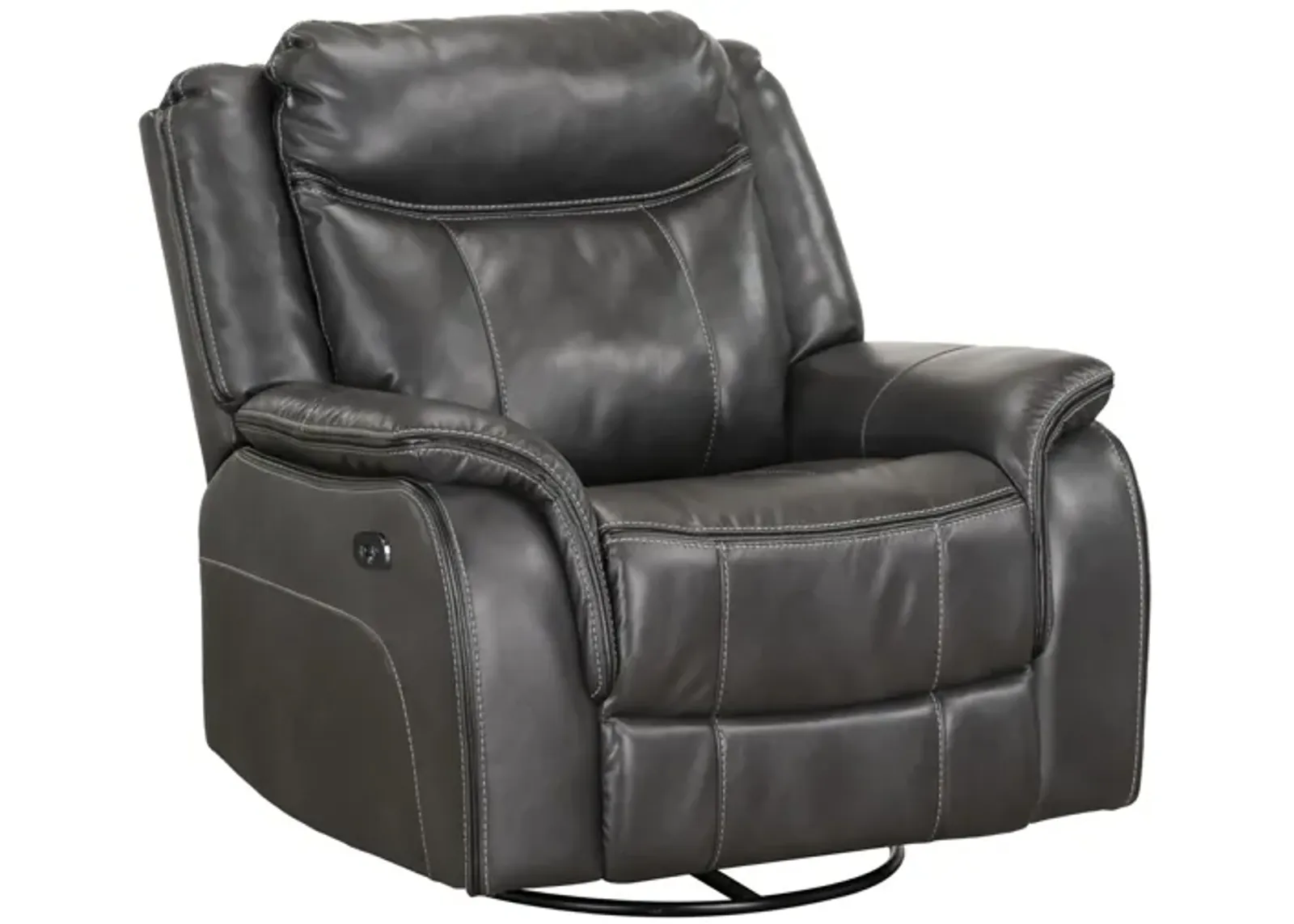 Avalon Charcoal Gliding Recliner