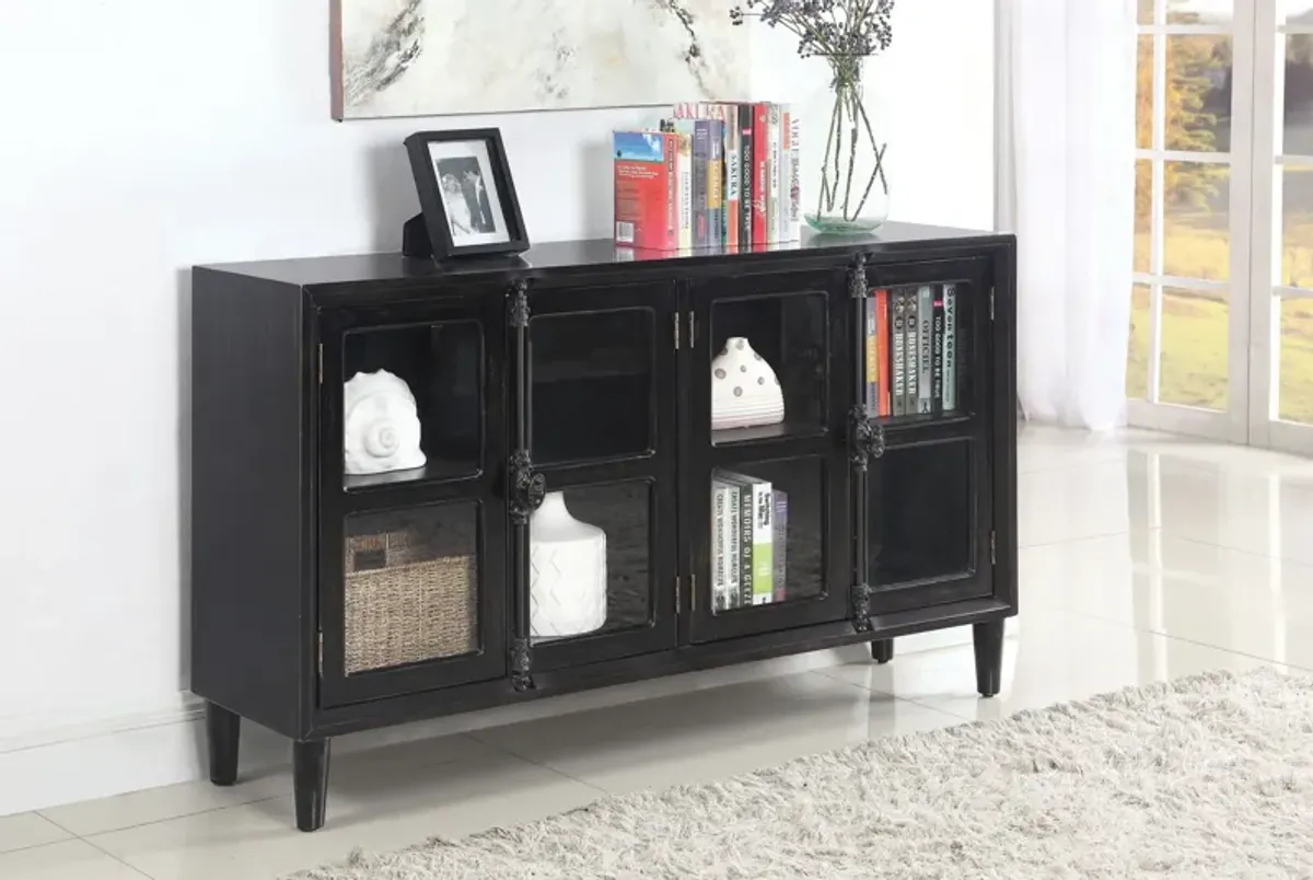 Black Accent Cabinet