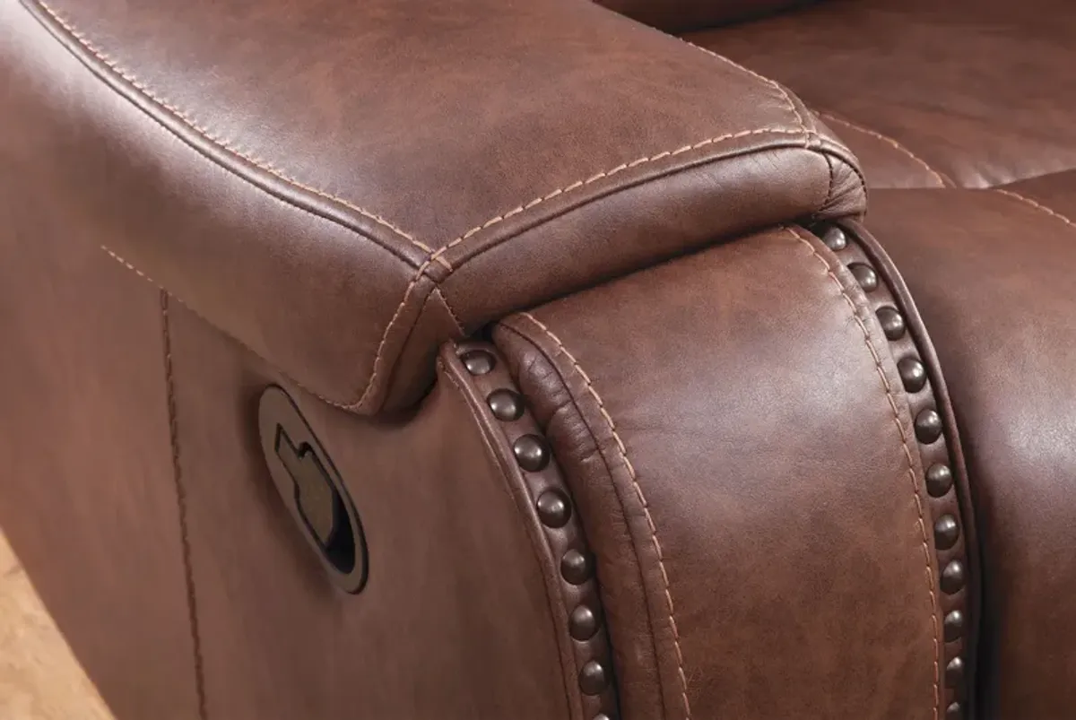 Atwood Reclining Sofa with Drop Down Table