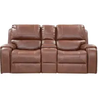 Atwood Gliding Reclining Console Loveseat