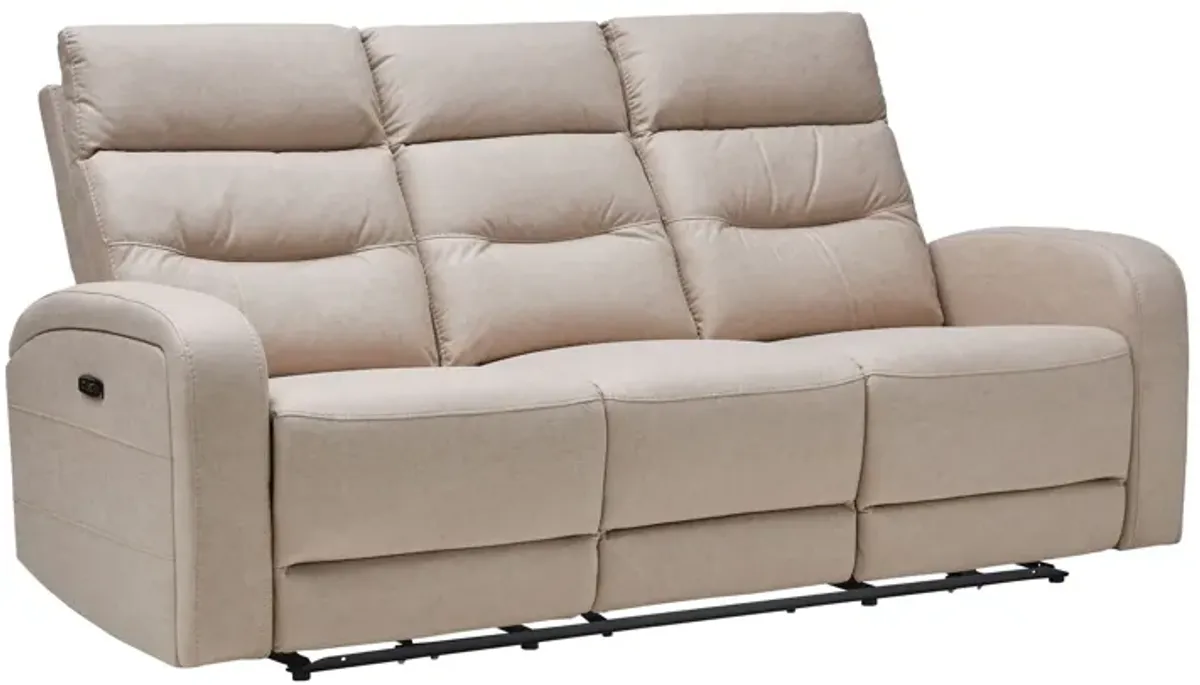 Virgo Sand Dual Power Reclining Sofa