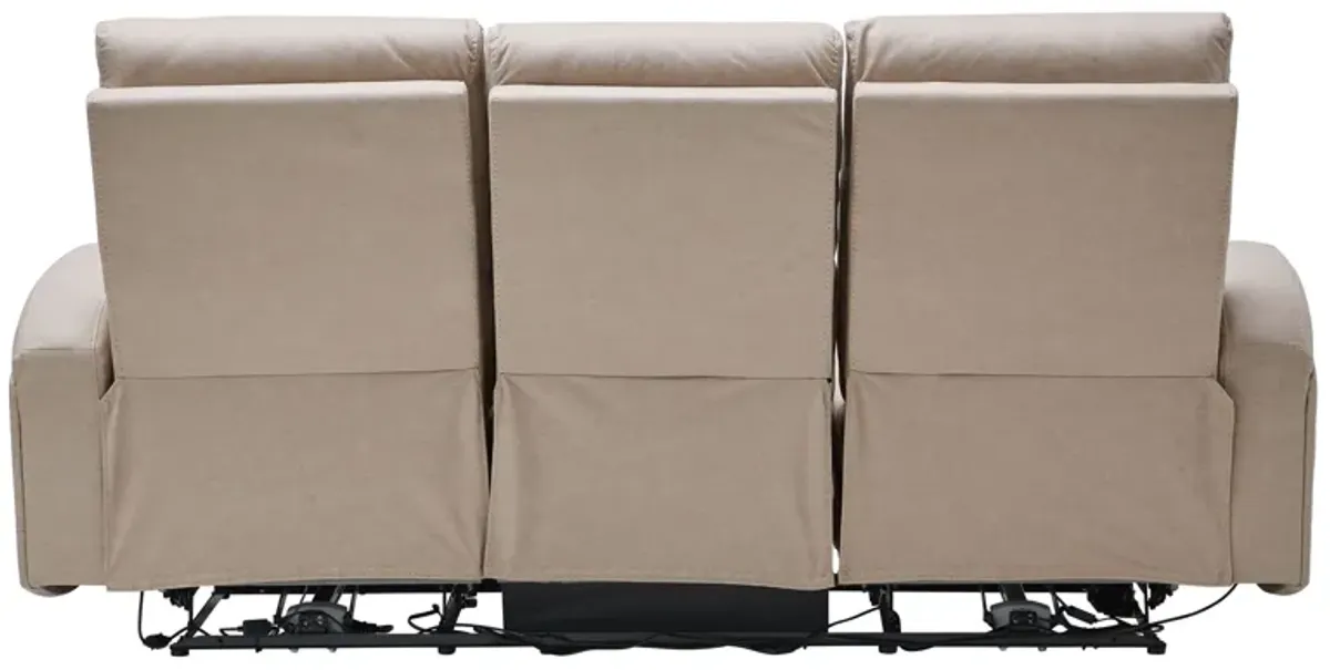 Virgo Sand Dual Power Reclining Sofa