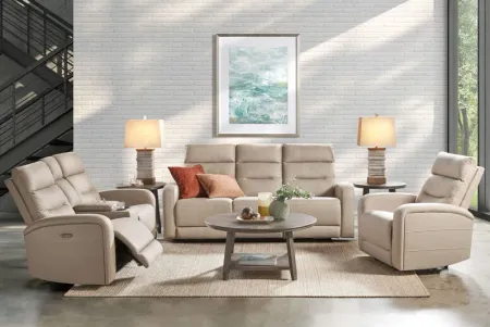 Virgo Sand Dual Power Reclining Sofa