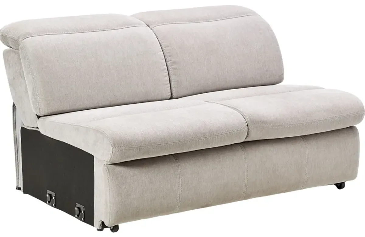 Arc Dove 6-Piece Power Reclining Sectional with Right Arm Facing Chaise