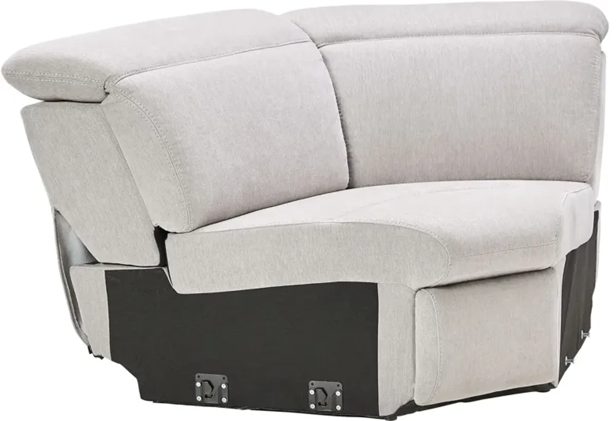 Arc Dove 6-Piece Power Reclining Sectional with Right Arm Facing Chaise