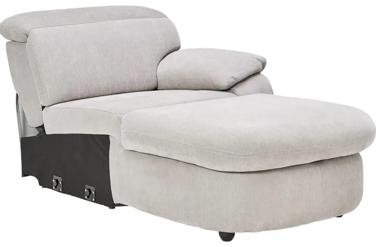 Arc Dove 6-Piece Power Reclining Sectional with Right Arm Facing Chaise