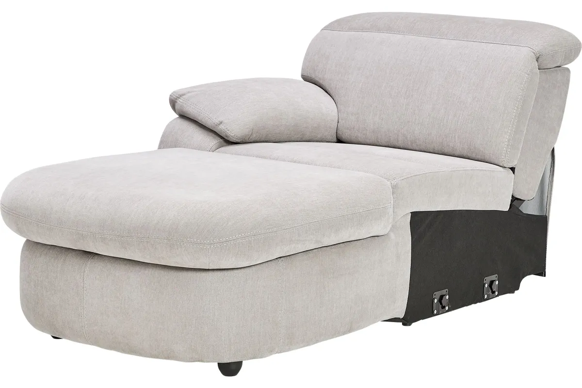 Arc Dove 6-Piece Power Reclining Sectional with Left Arm Facing Chaise