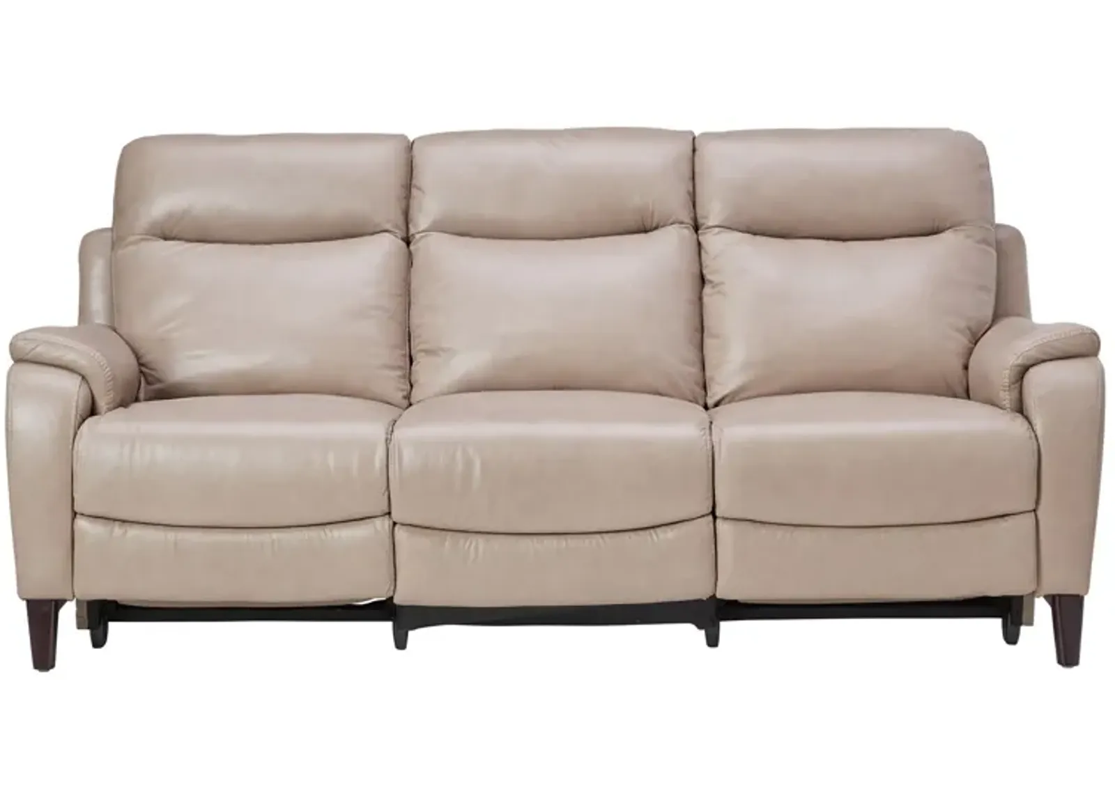 Marco Sand Dual Power Reclining Leather Sofa